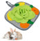 Andiker Kaninchen Futtermatte, 30 * 30CM Anti-Rutsch Kaninchen Snuffle Mat mit hängendem Seil, Bunte Haustier Snuffle Mat für Vögel, Welpe, Meerschweinchen (Grün)