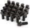 GAsupply 20pcs R13 Ball Seat Alloy Wheel Bolts | M14x1.5, 28mm Thread, 17mm Hex | Replacement Bolt Kit for Most Audi Volkswagen OEM WHEELS (Black)