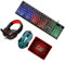 BESTonZON Ergonomic Keyboard Mouse Backlit Gaming Keyboard Mouse Wired Mat Headset Combo for Home Office