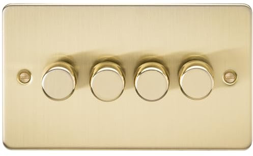 4G 2-way 10-200W (5-150W LED) Intelligent dimmer - Brushed Brass
