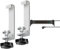 Brennenstuhl Tischklemmen für Alu-Office-Line Steckdosenleisten (für Tischstärken von 16-60mm geeignet) + Brennenstuhl Alu-Office-Line Steckdosenleiste 4-Fach mit USB (1x USB C, 1x USB-A)