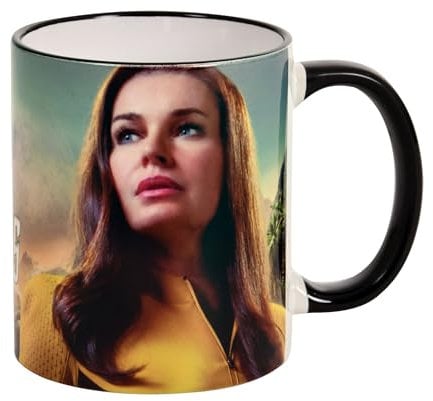 Elbenwald Star Trek: Strange New Worlds Mug with Number One Motif and Logo 320 ml Ceramic Multicolour