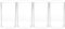 Hemobllo Hurricane Candle Holder Sleeve - 4 Pcs Glass Cylinder Candle Holder Clear Glass Tubes for Candles High Borosilicate Glass Candle Holder Cover, Width 6cm, Height 10cm