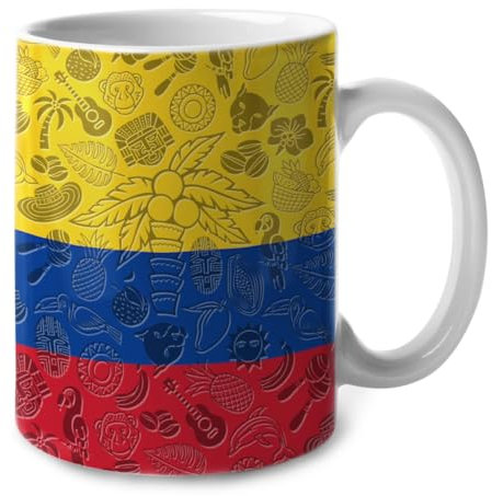 Taza Original Colombia Tazas De Café Idea Regalo Tazas De Cerámica Decorativo Tazas 330Ml Para Mejor Amigo, Oficina, Padres