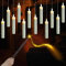 Joycabin Flammenlose LED Kerze mit Zauberstab Fernbedienung, Schwimmende kerzen, Batteriebetriebene Kerzen, Hängende Kegelkerze Fensterkerzen für Weihnachten, Halloween, Geburtstag, Party (12 Stück)