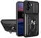 ILING Portefeuille Coque pour Honor 90 Lite 5G, Très Mince Mate Antichoc PC Housse Silicone Étui avec Fentes pour Cartes, Support pour Bague, Caméra Couvercle (Noir)