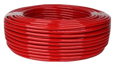 Tuyau d'aspiration universel en silicone rouge 10 m de long (8 mm x 12 mm) résistant au carburant/à l'air