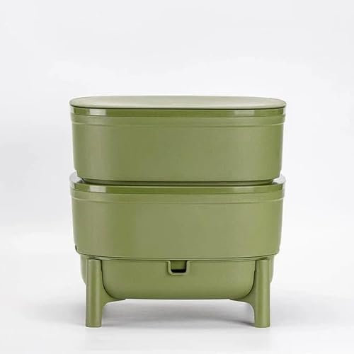 Compact Plastia Worm Farm from Wiggly Wigglers - Green Worm Farm Worm Compost Bin Outdoor and Indoor Worm Farm Kit For Recycling Food Waste | Trays Wormery | Organic Fertiliser | Worm Tea (Green)