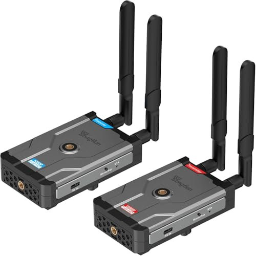 Trasmettitore e ricevitore HDMI wireless 500M Range, 1080P@60Hz Ultra HD HDMI Kit di trasmissione radio per DSLR, laptop, Netflix, YouTube to TV/Projector, Extender Long Range with Zero Latency