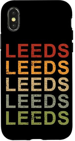 Retro Leeds England UK, English Pride, Leeds Case for iPhone X/XS