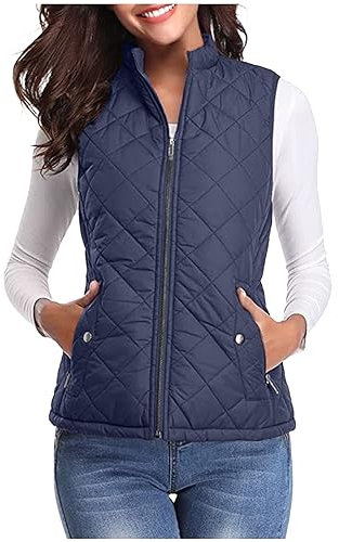 Womens Fleece Womens gilet Body Warmer Plus Size Gilet Puffer Vest Women'S Sleeveless Down Jacket Ladies Jackets Size 18 Women'S Waistcoats Quilted Womens Puffer Vest Padded Vest