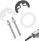 de robinet, kit de fixation de robinet mitigeur monobloc M10, kit de montage de support de cuisine, kit de fixation de robinet à double trou