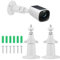 2pcs Security Camera Mount, Camera Mounting Bracket Adjustable Camera Wall Mount Bracket Holder Indoor/Outdoor Compatible with Arlo Eufy Solocam S220/C210 Eufycam 2C/2C Pro 3/S330 3C/S300