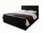 Masseno Boxspringbett Arion 180x200 cm Komplett-Set mit Matratze und Topper, Polsterbett mit Zwei Bettkästen -Schwarz, Kronos 07