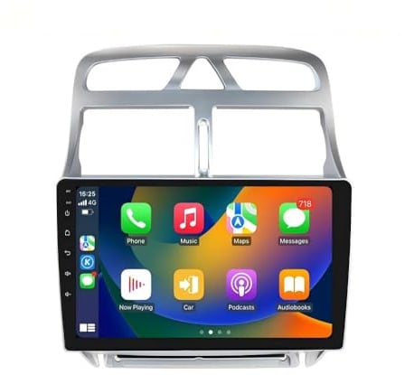 EU Stock Android 13 9-Zoll-Autoradio für Peugeot 307 307CC 307SW 2002-2013 4-Kern 2GB & 64GB Speicher, unterstützt kabelloses Carplay/Android Auto, Lenkradsteuerung, WLAN/4G, AM/FM