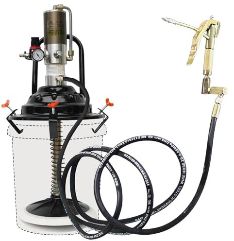 Pompa for grasso ad aria compressa, pompa grasso lubrificazione pneumatica portatile, pompa pneumatica for erogazione di grasso 60:1, pompa di riempimento for grasso ad alta pressione da 0,85 l/min