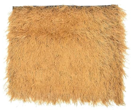 MJHETCY Synthetic Thatch Grass Roof, Artificial Straw Roll Garden Fence Patio for Tiki Bar Fireproof Mexican Grass Tropical Party Decorations DIY Crafts(Size:0.5 * 20m(1.6 * 65.6ft))