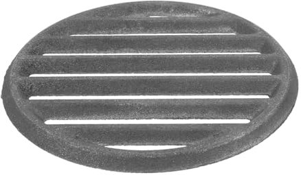 BEBEMOKO Gusseisen Grillrost Rund Ø12cm Schwerer Grillrost Für Outdoor Bbq Feuerrost Mit Hitzeverteilung Und Langlebiger Konstruktion