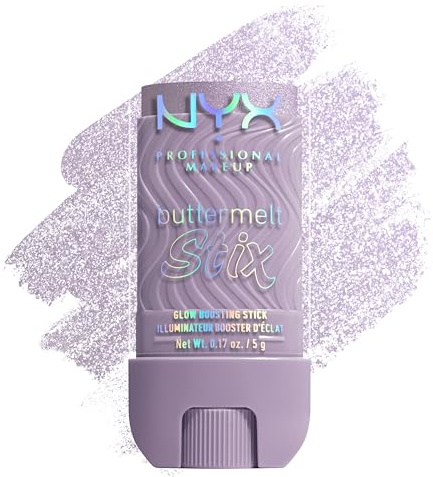 NYX Professional Makeup Buttermelt Stix, Glow Boosting Highlighter Stick mit Sheabutter & butterweicher Textur für natürlichen Glazed-Glow, wischfest & bis 8h Halt, Farbe: Love At First Melt