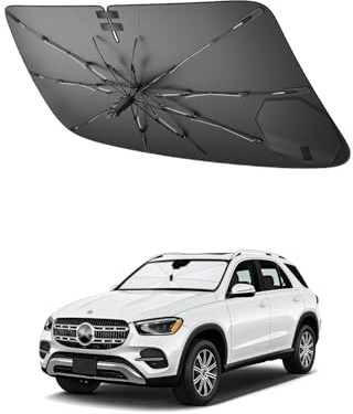 SHAOHAO Compatible con Mercedes GLE W167 GLS X167 2020-2026 Sombrilla para Coche Parasol Fácil Almacenamiento Tirador de cordón de tracción Protección UV Protección Solar Accesorios