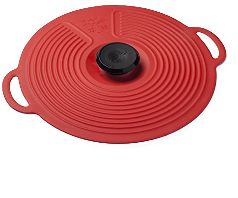 Zeal Silicone Keep Fresh Storage Airtight Seal Lid Reusable Eco-Friendly Classic Design Red (28cm, 11)