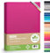 leevitex® Spannbettlaken 120x200cm - 130x200cm | Spannbetttuch Bettlaken | 100% Jersey Baumwolle | Matratzenhöhe bis 25 cm | Ökotex | Pink