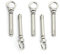 Chiloskit Lot de 5 boulons à œil d'ancrage M10 en acier inoxydable 304, 70 mm de long (M10 x 70 mm)