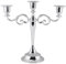 3 Arme Kerzenhalter Kandelaber Metall Europäischen Stil Hochzeit Home Decor 2 Farben für Zuhause Hochzeit Weihnachtsfeier Dekoration Kerzenhalter (Silber)