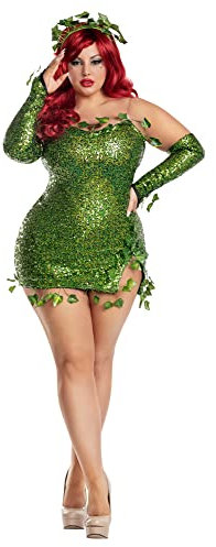 Party King PK451XL-1X Poisonous Villain Adult Sized Costumes, Green, 1x-Large