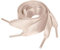 sourcing map 2 Paires Lacets Chaussures Satin Ruban Plat Chaussures Toile Femmes Rose pâle 100 cm/39.5