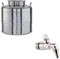 Belvivere Contenitore bidone Fusto Olio Inox 18/10 Rubinetto Made Italy (30 Litri)