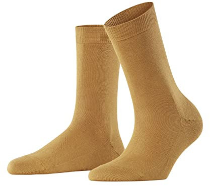 FALKE Damen Socken Family W So nachhaltige Baumwolle einfarbig 1 Paar, Gelb Amber 1851, 35-38