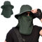 TMEOG Sonnenhut Herren Damen Nackenschutz Fischerhut Wanderhut Safari Hut UV Schutz Boonie Anglerhut Leicht Gartenhut Faltbar Sonnenschutzhut Sommerhüte für Outdoor(Grün)