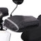 Qchomee Gants Moto Hiver Automne Manchon Poignées Guidon Imperméable Anti-Vent/Froid Moufles Protection Thermique Doublure Velours Chaud Epais Protège-Mains Scooter Moto Noir/Bande Réfléchissante