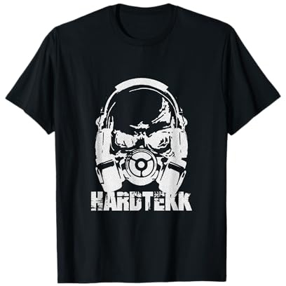 Hardtekk Gasmaske Hardcore Rave Speedcore Tekkno Festival T-Shirt