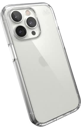 Speck Presidio Perfect-Clear - iPhone 14 Plus Hülle mit Microban-Beschichtung (klar)