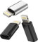 Adaptador Micro USB a Lightning macho (3 unidades) Android to iPhone Juego de Cargador Accesorios Cargador Cable de Alimentación para 14 13 12 11 Pro Max Mini 6 7 8 Plus X Xs Xr Se Ipad