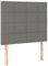 vidaXL 2X Kopfteil Polsterkopfteil Bettkopfteil für Bett Bettrahmen Betthaupt Bettgestell Schlafzimmer Bettzubehör Dunkelgrau 90x5x78/88cm Stoff