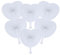 SUNYOK Wedding Fans for Guests, 24 Pack Heart Shaped Paper Fans Folding, DIY White Handheld Fans Gifts for Summer Wedding Favours Getting Married Party Wall Decorations