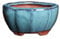 Lot de 2 pots de fleurs en céramique émaillée moderne avec trou de drainage - Mini pots de fleurs émaillés vintage pour cactus - Décoration de jardin (7,6 x 6 x 4 cm)