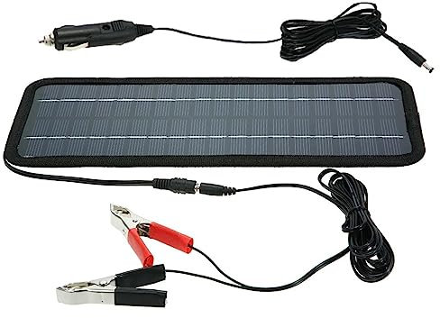 Teksome Batterie Solaire,Chargeur Batterie Panneau Solaire Chargeur Batterie Solaire pour Camping-Car | Chargeur Batterie Solaire et Chargeur Camping-Car Charge écologique