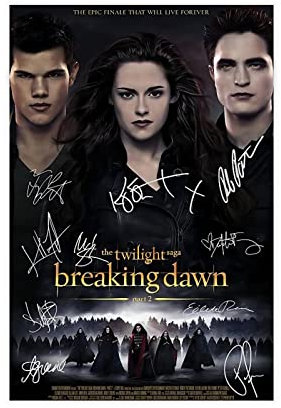 The Cast of The Twilight Filme, signierte Poster, 5 Stück, Leinwand-Poster, Schlafzimmer, Dekoration, Sport, Landschaft, Büro, Raumdekoration, Geschenk, ungerahmt, 30 x 45 cm