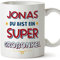 Mugffins Tassen Personalisieren mit Spruch für GROßONKEL - Auf Deutsch - Du Bist Super - 11 oz / 330 ml - Individuell Anpassbar Geschenk