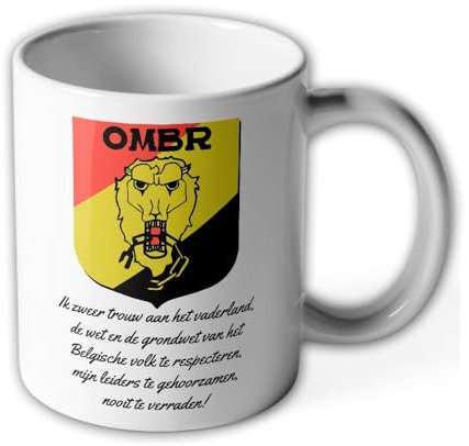 Tasse OMBR De Belgische Militaire Verzetsorganisatie Belgien WW2 Becher #40708