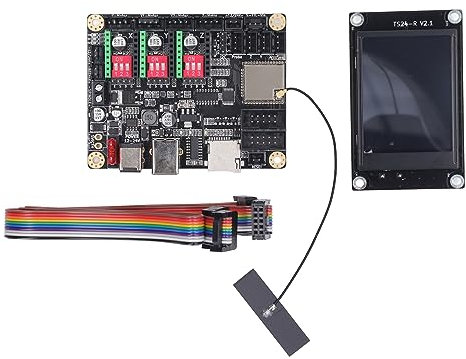 3D-Drucker-Steuerplatine, 3D-Drucker-Steuerplatine MKS DLC32 V2.1 32-Bit-Steuerplatine mit WIFI 2,4 Zoll TS24 R V2.1, Circboard Prototyping Boards