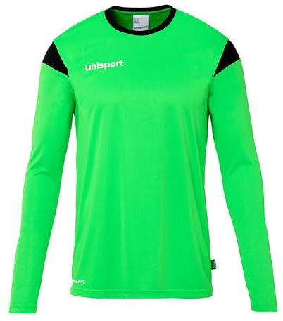 uhlsport Unisex Squad 27 Langarm Trikot, Fluo Grün/Schwarz, 128 EU