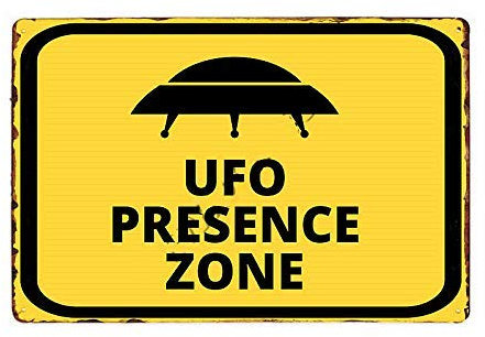 GQWJKSZ Neues Vintage-Metallblechschild „Area 51 Ufo“, Außenhof, Streed, Gartenschilder, Zuhause, Bar, Club, Wanddekoration, Schilder, 20,3 x 30,5 cm, A002
