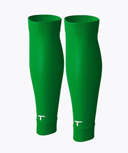 T1TAN Fußball Tube Stutzen - Herren, Damen und Kinder - Farbe grün - Größe 43-46