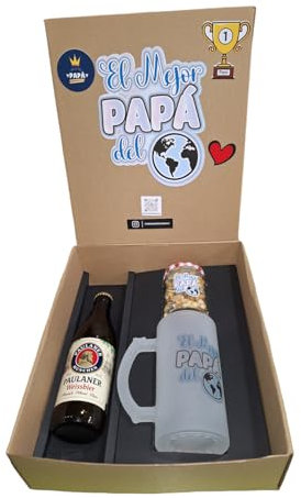 Caja Regalo Dia del Padre con Cerveza y Jarra