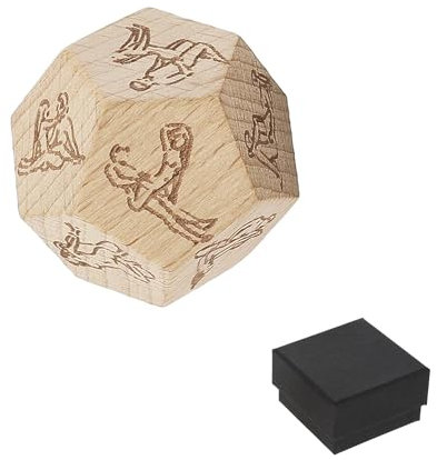 Dadi Data con Vassoio,Data Notte Giochi per le Coppie 12 Lati Coppia Decisione Dadi Coppie Giochi Data Notte Idee Novità Azione Decisione per le Coppie San Valentino Compleanno